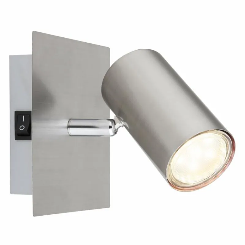 Luminaires Globo Lighting Applique murale Globo ROBBY Nickel mat, 1 lumière* Appliques