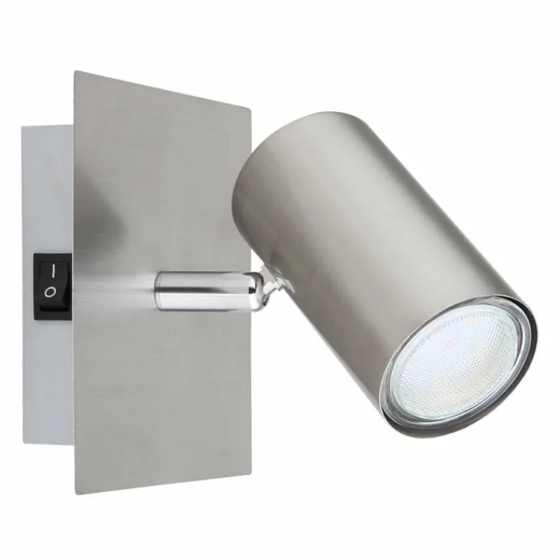 Luminaires Globo Lighting Applique murale Globo ROBBY Nickel mat, 1 lumière* Appliques