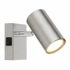 Luminaires Globo Lighting Applique murale Globo ROBBY Nickel mat, 1 lumière* Spots Et Projecteurs