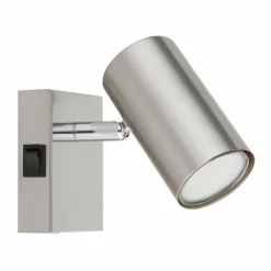 Luminaires Globo Lighting Applique murale Globo ROBBY Nickel mat, 1 lumière* Spots Et Projecteurs