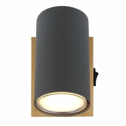 Luminaires Globo Lighting Applique murale Globo ROBBY Noir, 1 lumière* Spots Et Projecteurs
