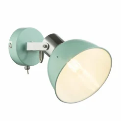 Luminaires Scandinaves-Luminaires Globo Lighting Applique murale Globo Roli Vert, 1 lumière