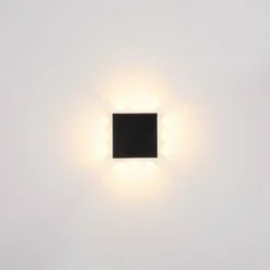 Luminaires Globo Lighting Applique murale Globo SAIDY LED Noir, 1 lumière