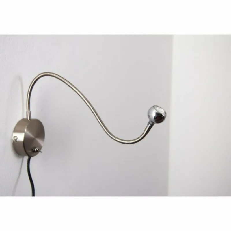 hofstein Applique murale Globo SERPENT LED Chrome, 1 lumière