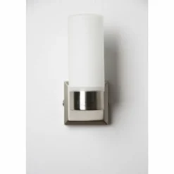 Luminaires Globo Lighting Applique murale Globo SPACE Acier inoxydable, Nickel mat, Blanc, 1 lumière