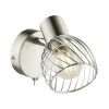 Luminaires Globo Lighting Applique murale Globo Texas Nickel mat, 1 lumière* Spots Et Projecteurs