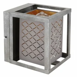 Lampes En Tissu-Luminaires Globo Lighting Applique murale Globo THOMAS Argent Oxydé, 1 lumière