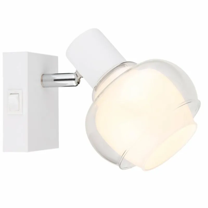 Luminaires Globo Lighting Applique murale Globo TOKKI Blanc, 1 lumière