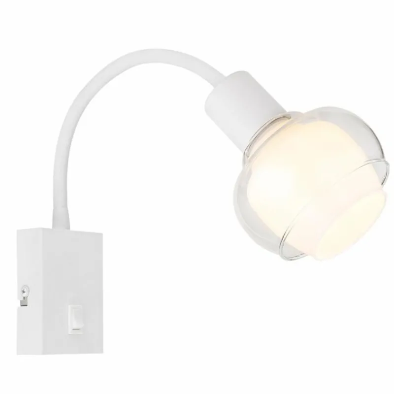 Luminaires Globo Lighting Applique murale Globo TOKKI Blanc, 1 lumière