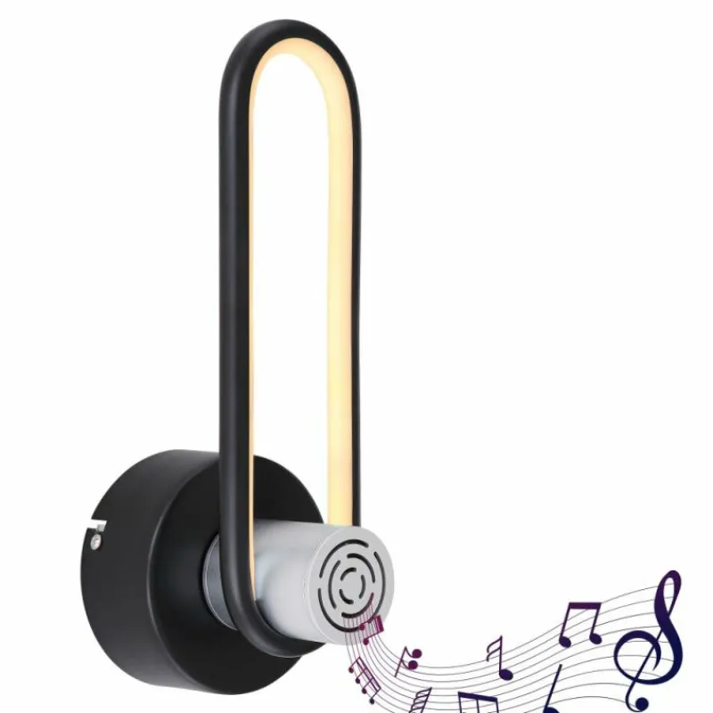 Luminaires Globo Lighting Applique murale Globo TOPPOLE LED Noir, 1 lumière* Éclairage Led