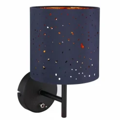Lampes En Tissu-Luminaires Globo Lighting Applique murale Globo URBAN Noir, 1 lumière