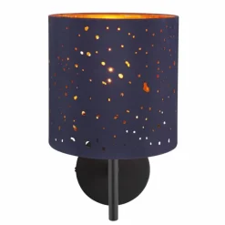 Lampes En Tissu-Luminaires Globo Lighting Applique murale Globo URBAN Noir, 1 lumière