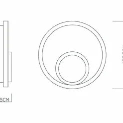 Luminaires Globo Lighting Applique murale Globo VILLA LED Gris, 1 lumière* Éclairage Led