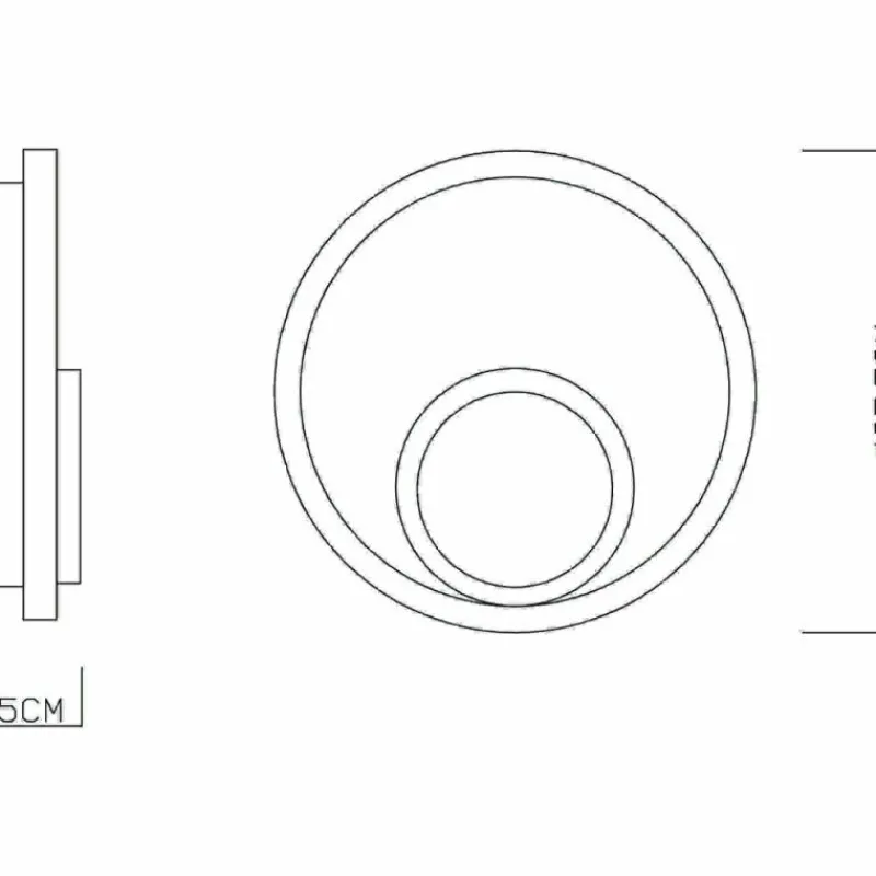 Luminaires Globo Lighting Applique murale Globo VILLA LED Gris, 1 lumière* Éclairage Led