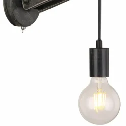 Luminaires Scandinaves-Luminaires Globo Lighting Applique murale Globo VISSO Noir, 1 lumière