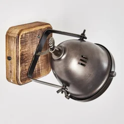 Luminaires Rustiques-hofstein Applique murale Glostrup Brun, Acier inoxydable, 1 lumière