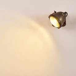 Luminaires Rustiques-hofstein Applique murale Glostrup Brun, Acier inoxydable, 1 lumière