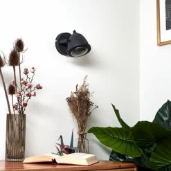 hofstein Applique murale Glostrup LED Noir, 1 lumière