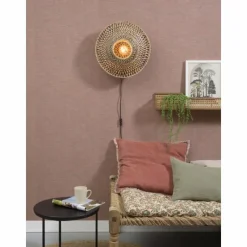 Style Boho-Chic-Good & Mojo Applique murale BALI Noir, 1 lumière