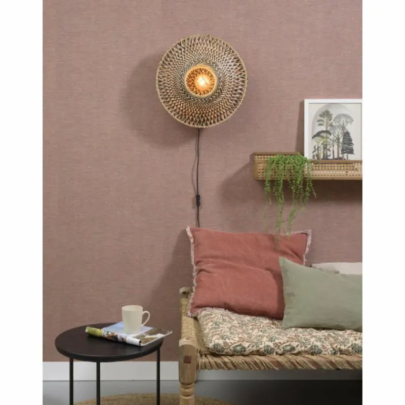 Style Boho-Chic-Good & Mojo Applique murale BALI Noir, 1 lumière