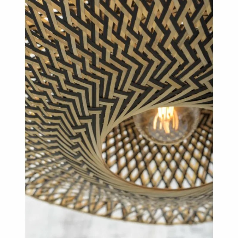 Style Boho-Chic-Good & Mojo Applique murale BALI Noir, 1 lumière