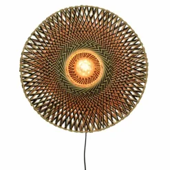 Style Boho-Chic-Good & Mojo Applique murale BALI Noir, 1 lumière