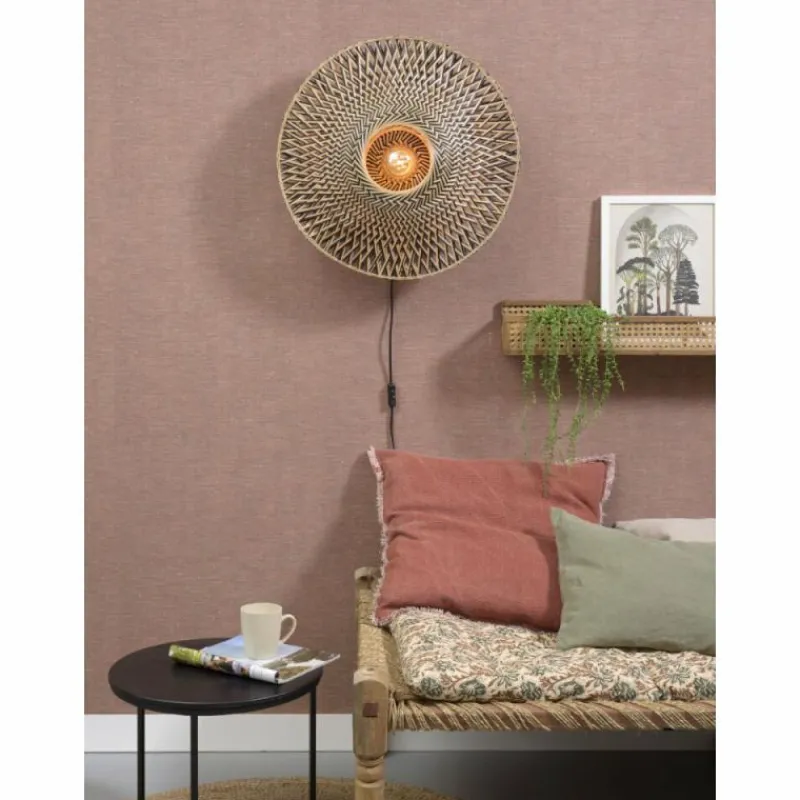 Style Boho-Chic-Good & Mojo Applique murale BALI Noir, 1 lumière