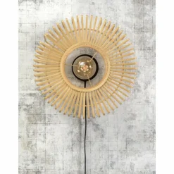 Style Boho-Chic-Good & Mojo Applique murale BROMO Noir, 1 lumière