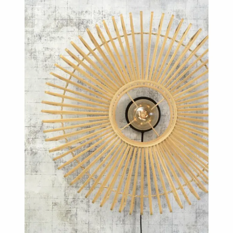 Style Boho-Chic-Good & Mojo Applique murale BROMO Noir, 1 lumière