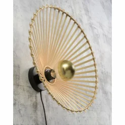 Style Boho-Chic-Good & Mojo Applique murale BROMO Noir, 1 lumière