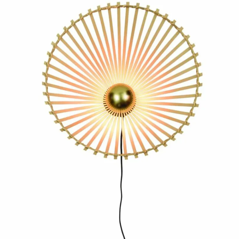 Style Boho-Chic-Good & Mojo Applique murale BROMO Noir, 1 lumière