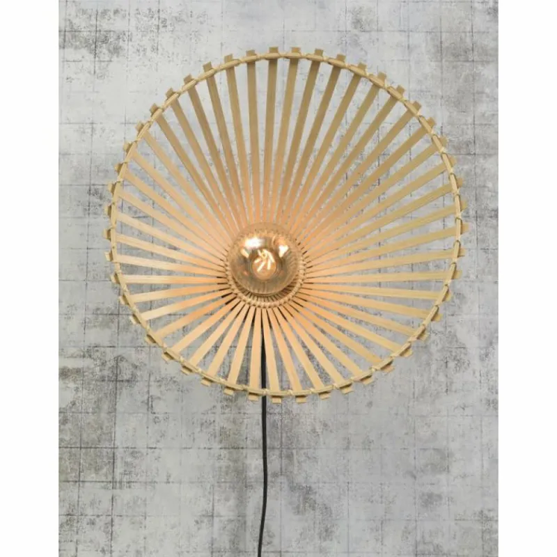 Style Boho-Chic-Good & Mojo Applique murale BROMO Noir, 1 lumière