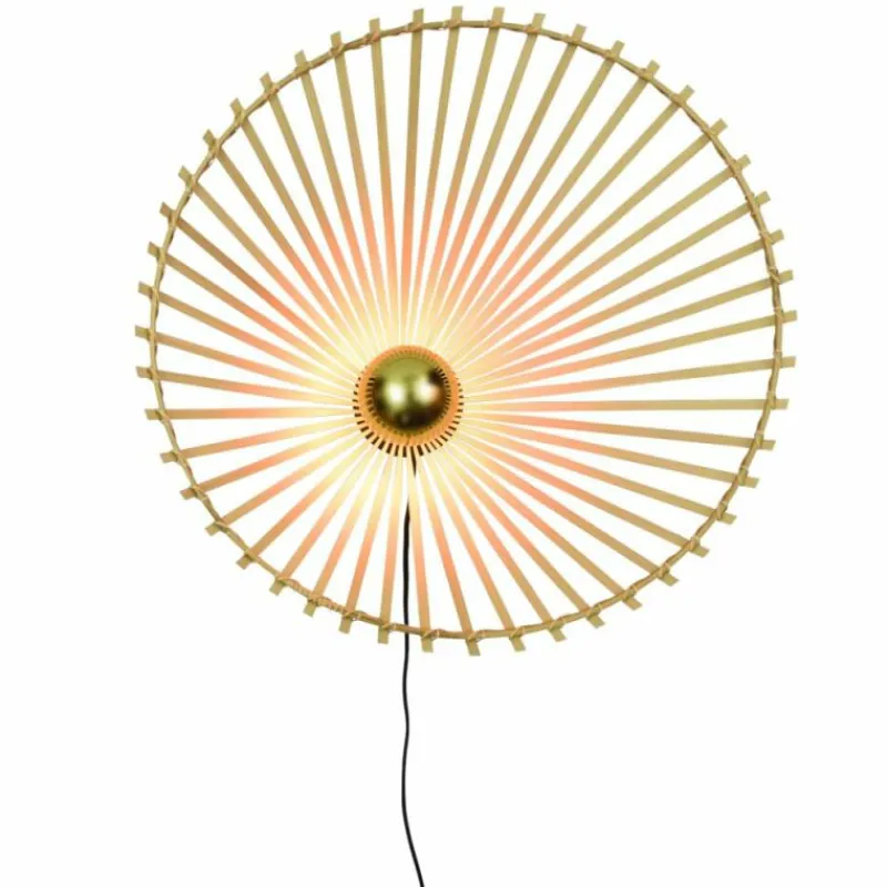 Style Boho-Chic-Good & Mojo Applique murale BROMO Noir, 1 lumière