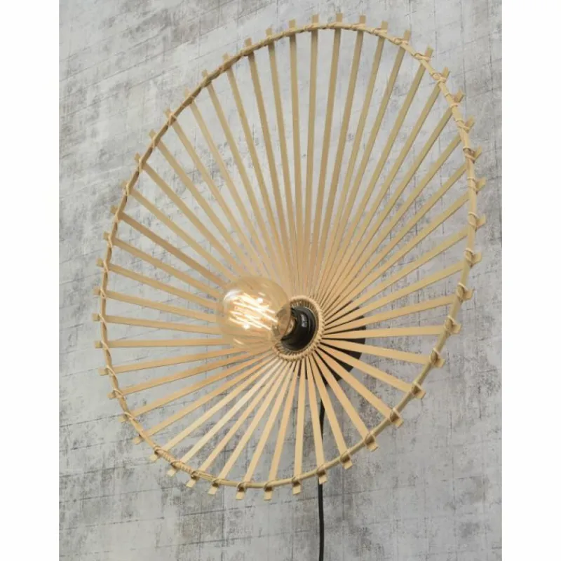 Style Boho-Chic-Good & Mojo Applique murale BROMO Noir, 1 lumière