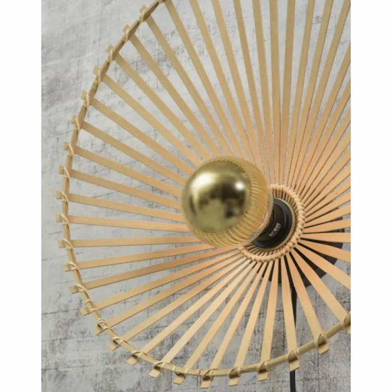 Style Boho-Chic-Good & Mojo Applique murale BROMO Noir, 1 lumière