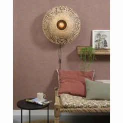 Style Boho-Chic-Good & Mojo Applique murale KALIMANTAN Noir, 1 lumière