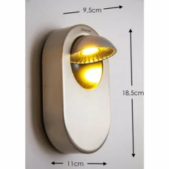 hofstein Applique murale Granada LED Nickel mat, 1 lumière