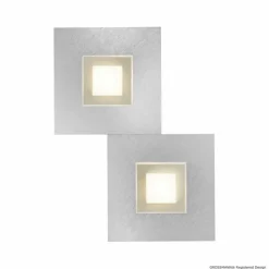 Luminaires Grossmann Applique murale Grossmann Karree LED Champagne, 2 lumières* Éclairage Led