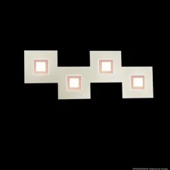 Luminaires Grossmann Applique murale Grossmann Karree LED Cuivre, 4 lumières* Éclairage Led