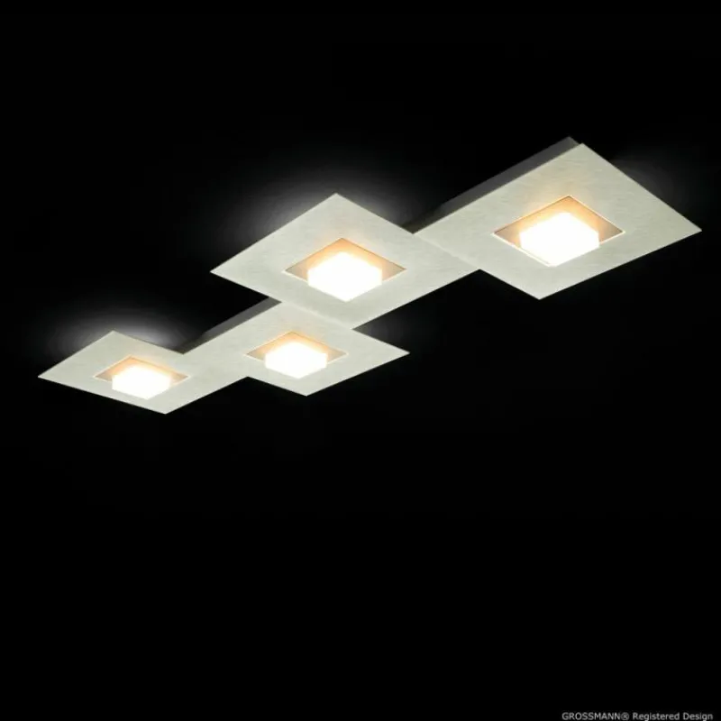 Luminaires Grossmann Applique murale Grossmann Karree LED Champagne, 4 lumières* Éclairage Led
