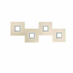Luminaires Grossmann Applique murale Grossmann Karree LED Titane, 4 lumières* Éclairage Led