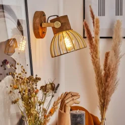 Lampes Industrielles-hofstein Applique murale Grunnfjord Laiton, Écru, 1 lumière