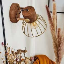 Lampes Industrielles-hofstein Applique murale Grunnfjord Laiton, Écru, 1 lumière