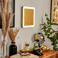 Lampes Dorées-Luce Design Applique murale Guacacallo LED Or, Noir, Blanc, 1 lumière