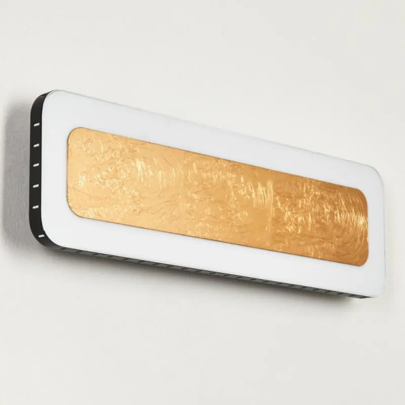 Lampes Dorées-hofstein Applique murale Guacacallo LED Or, Noir, Blanc, 1 lumière