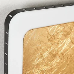 Lampes Dorées-hofstein Applique murale Guacacallo LED Or, Noir, Blanc, 1 lumière