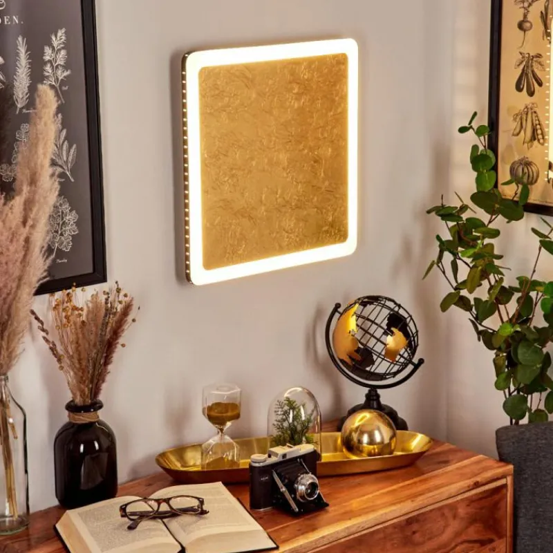 Lampes Dorées-hofstein Applique murale Guacacallo LED Or, Noir, Blanc, 1 lumière