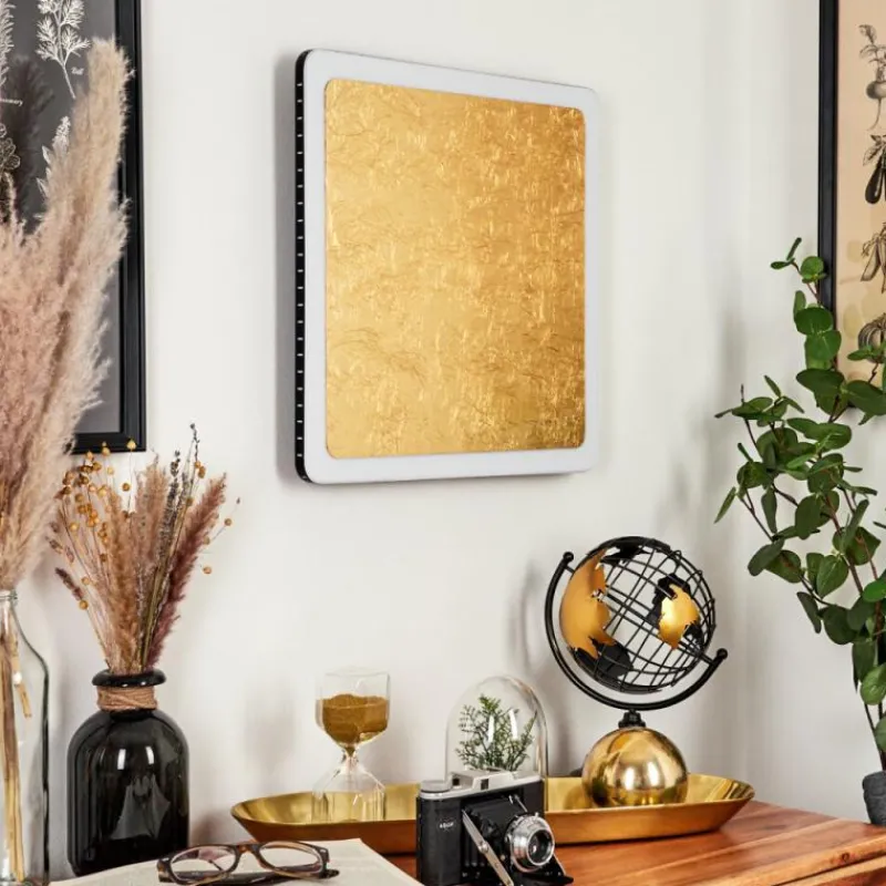 Lampes Dorées-hofstein Applique murale Guacacallo LED Or, Noir, Blanc, 1 lumière