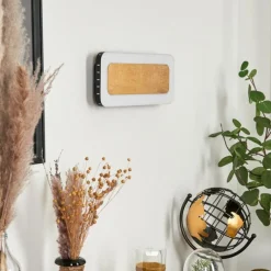 Lampes Dorées-hofstein Applique murale Guacacallo LED Or, Noir, Blanc, 1 lumière