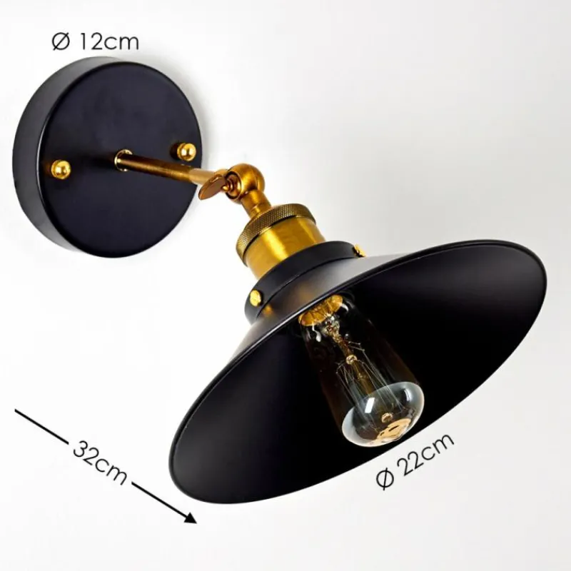 Lampes Dorées-hofstein Applique murale Gudem Or, 1 lumière